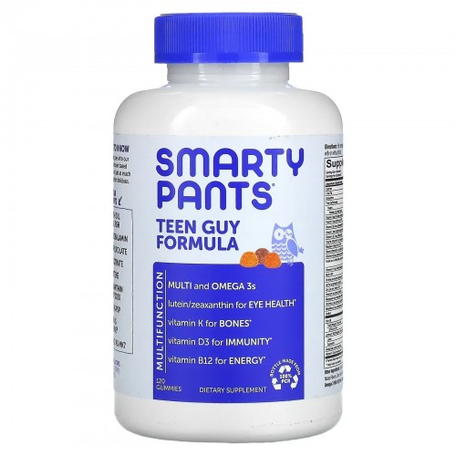 SmartyPants, мультивитамины для мальчиков-подростков, лимон и лайм, вишня, апельсин, 120 жевательных таблеток SmartyPants, мультивитамины для мальчиков-подростков, лимон и лайм, вишня, апельсин, 120 жевательных таблеток